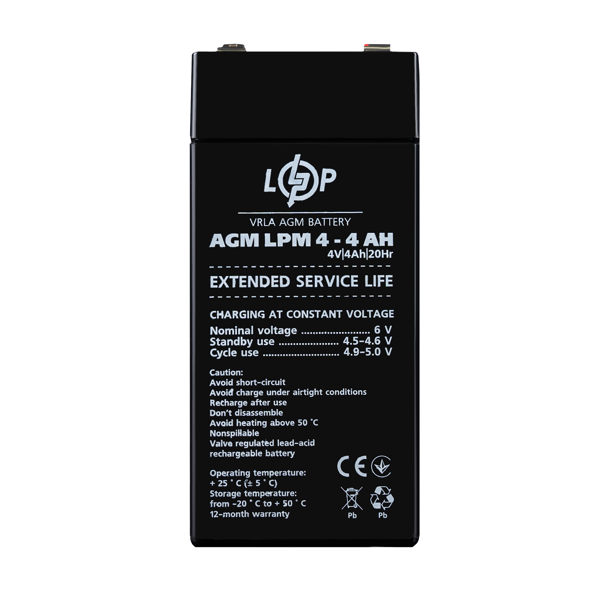 Аккумулятор AGM LPM 4V-4 Ah (4135)