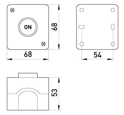 Пост одномісний E.NEXT e.cs.stand.xal.d.101 Старт 4.5А 230V 1NO IP54 (s006013) - фото 2