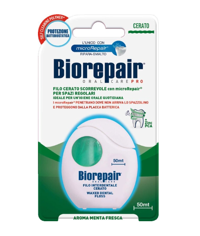 Зубна нитка Biorepair щоденний захист з гідроксиапатитом 50 м (03041)