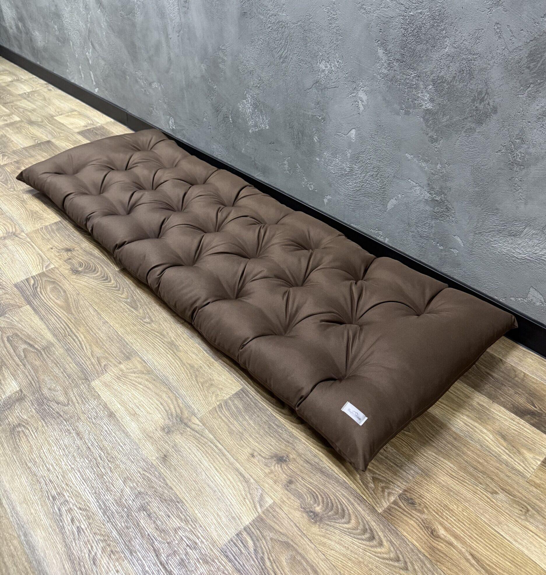 Подушка с каретной стяжкой Comfort Home Oxford на подоконники/каркасы/поддоны/садовую мебель 150х50 см