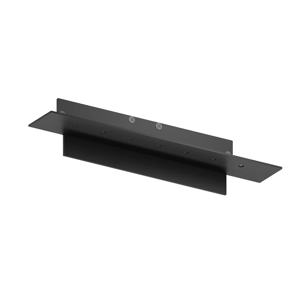 Заглушка BBcor Ultra с монтажной полкой к двухрядному карнизу скрытого монтажа G20/2 Черный (G20/2-END-U/W)