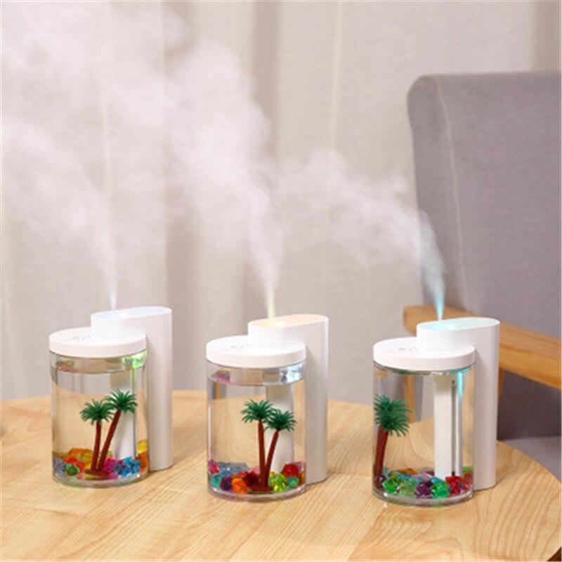 Водный увлажнитель воздуха и ночник Humidifier 2в1 ландшафтный - фото 3