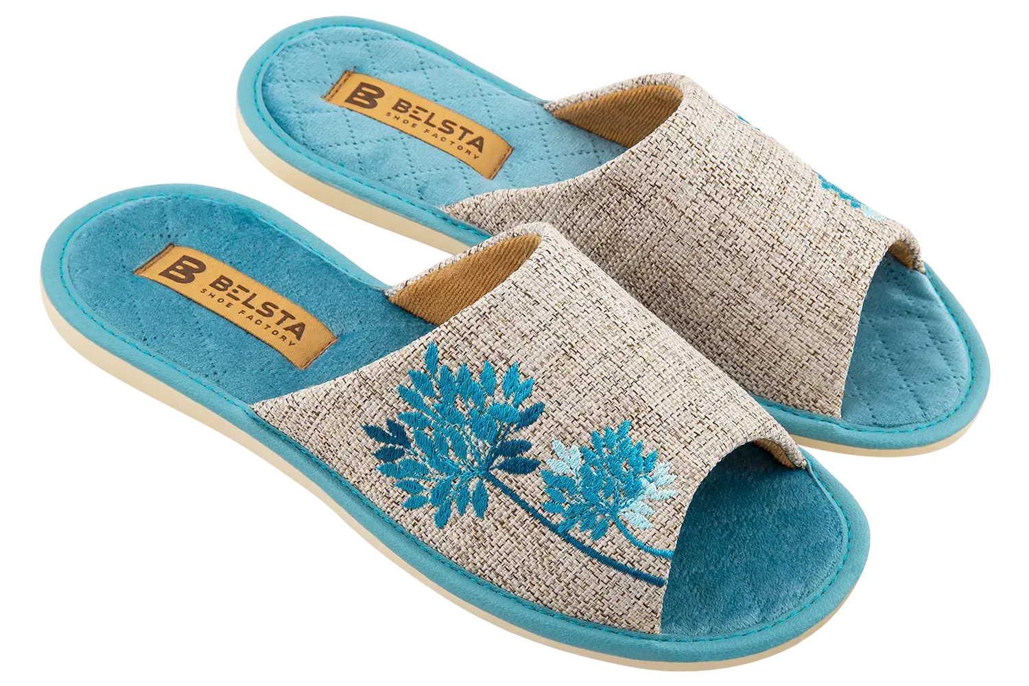 Домашние тапочки женские БЕЛСТА Цветок 88-52k р. 39 Бирюзовый