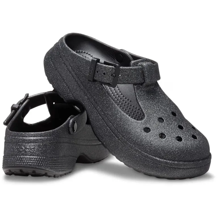 Сандалі жіночі Crocs Classic Mary Jane Black Glitter р. 34/35 Чорний (21580)