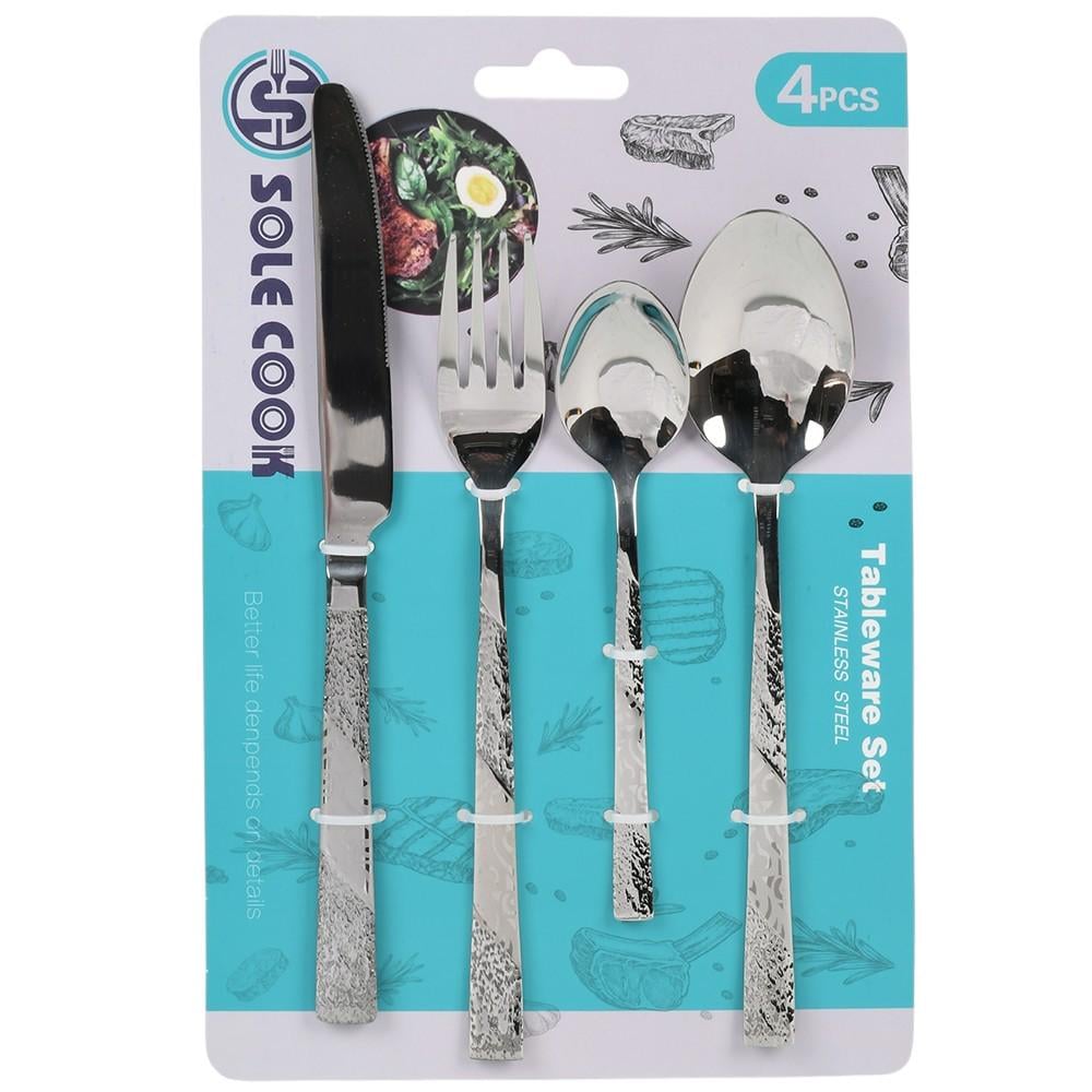 Набор столовых приборов Sole Cook Aero 23/20/20/13,5 см 4 шт. Серебристый (R38181-7)