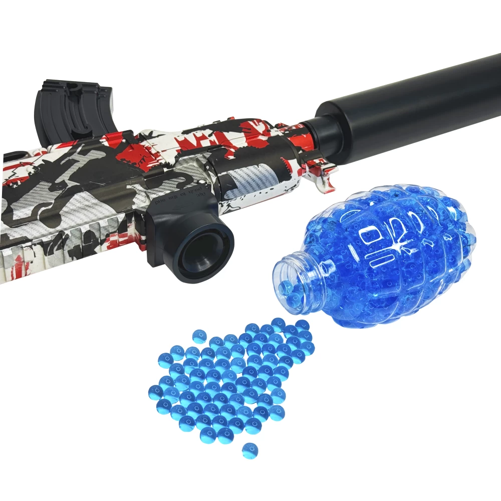 Автомат АК47 іграшковий з глушником на акумуляторі та орбізах (411-1) - фото 6