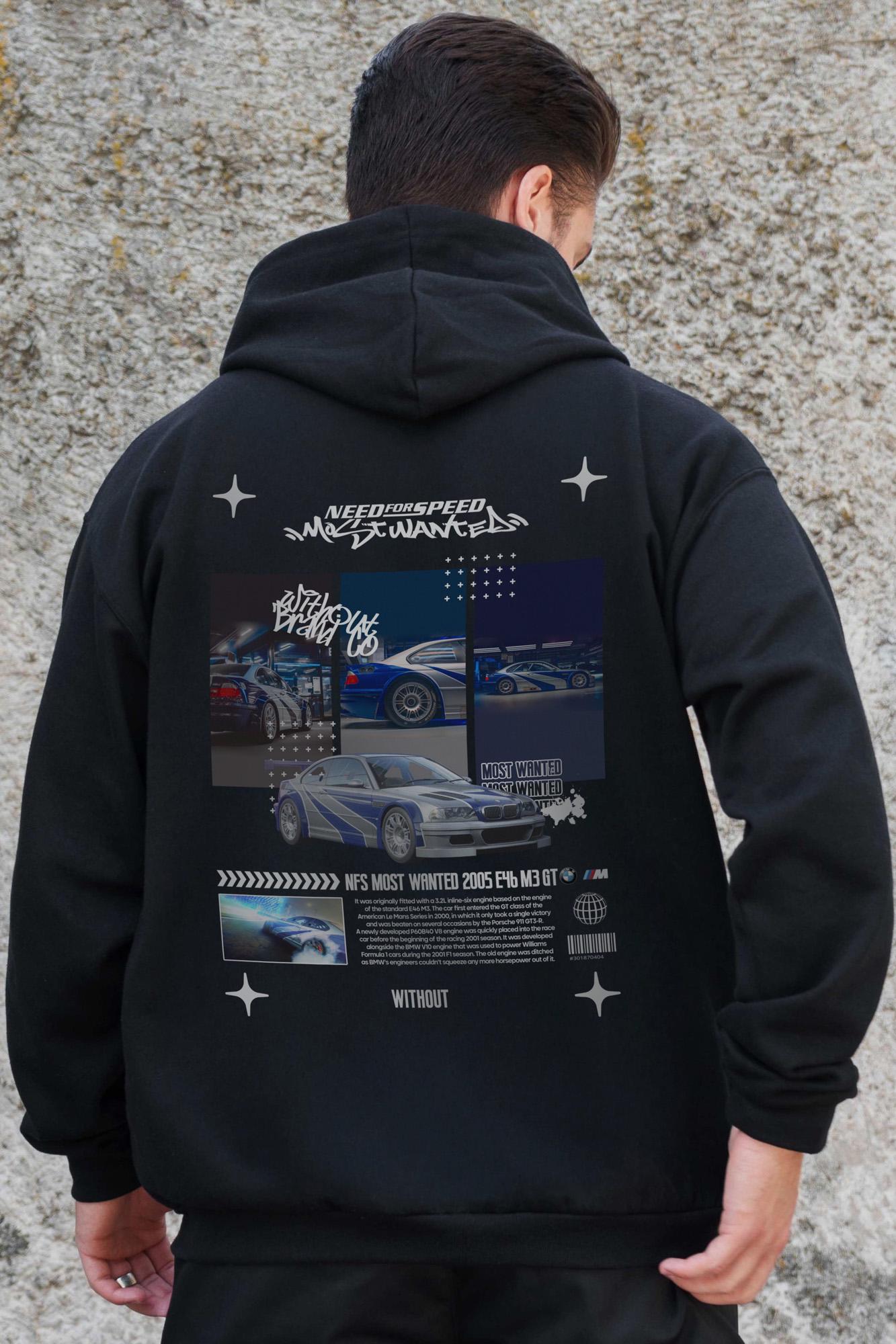 Худи-зип с принтом Without Wanted  Kane S/M Black (S/M8055880)