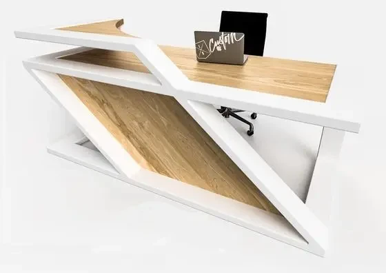 Стол письменный рабочий LOFT NS-1301 для кабинета Белый (3075780623)