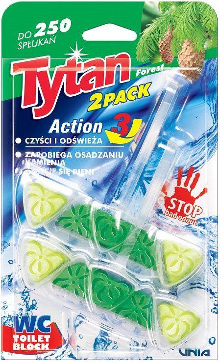 Блок для унитаза Tytan Action 3 Лесной 2 шт. 40 г (14579)