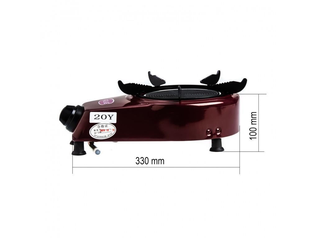 Настольная плита газовая ATLAS 20Y с пьезоподжигом из стали и керамики 90-220 г/час 2,68 кВт Красный (11432js) - фото 4 Настольная плита газовая ATLAS 20Y с пьезоподжигом из стали и керамики 90-220 г/час 2,68 кВт Красный (11432js) - фото 4