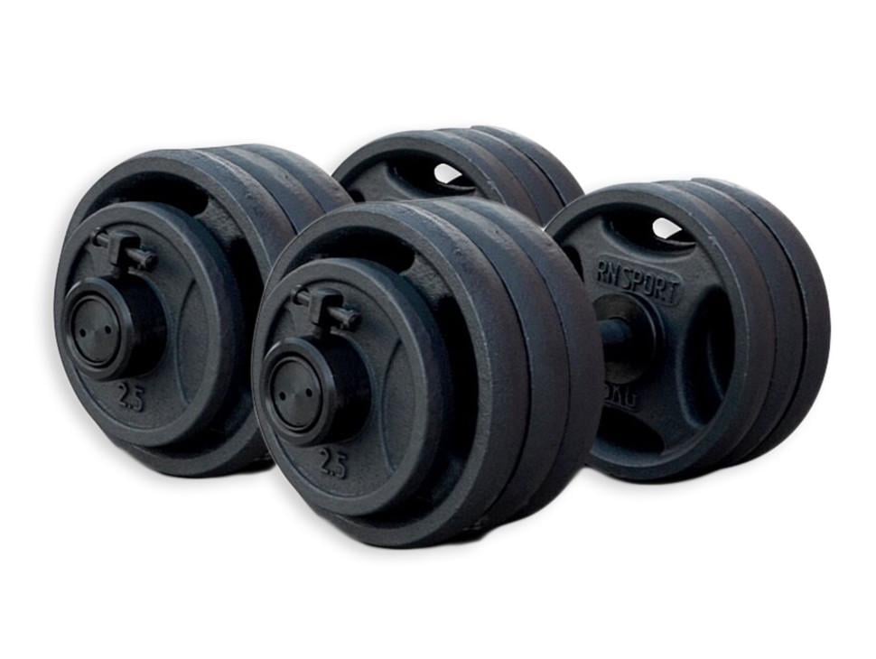 Гантели олимпийские RN-Sport металлические 2 шт.