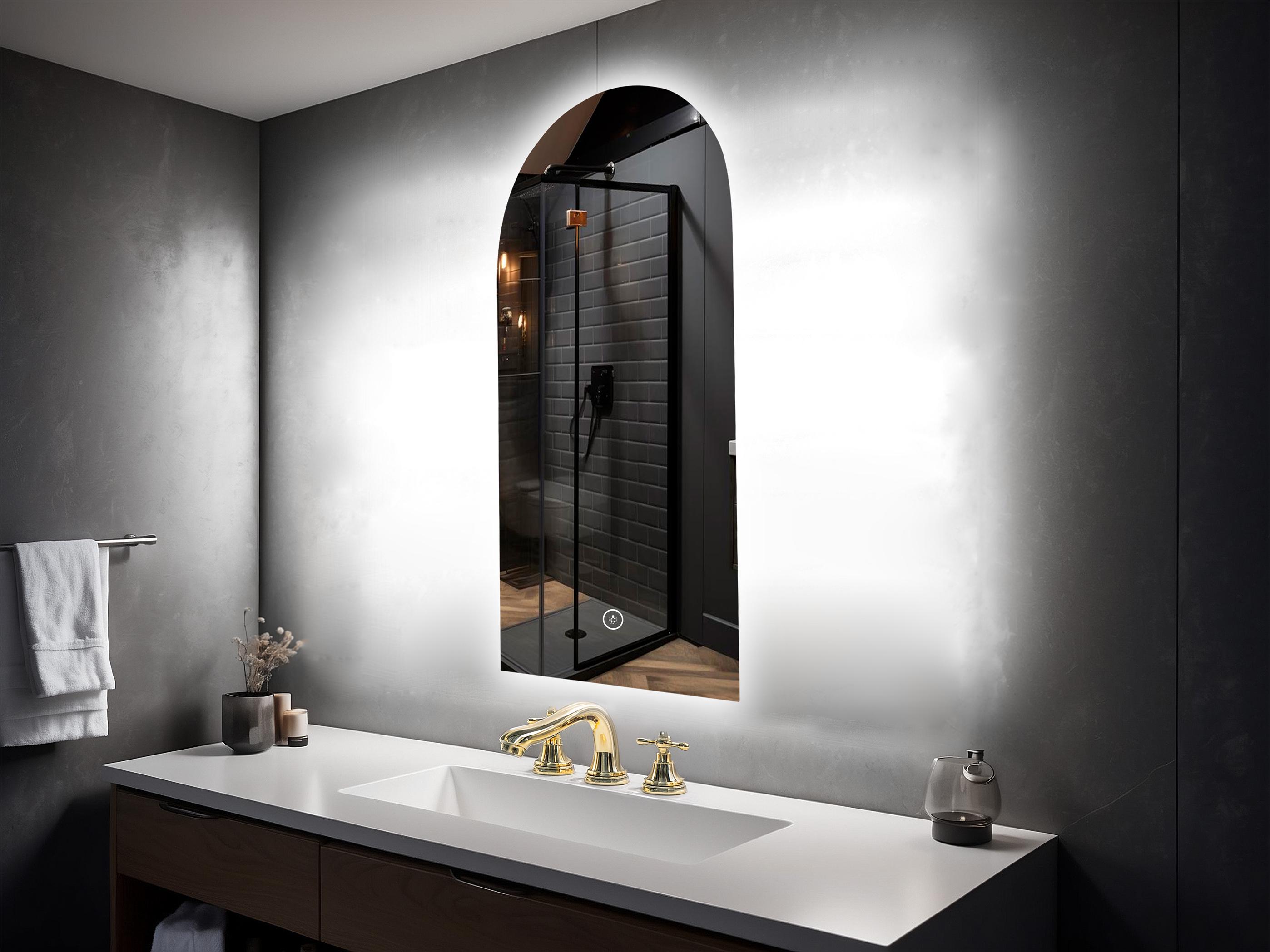 Зеркало для ванной KAYFOVO настенное с LED подсветкой 100х50 см (472658914) - фото 1