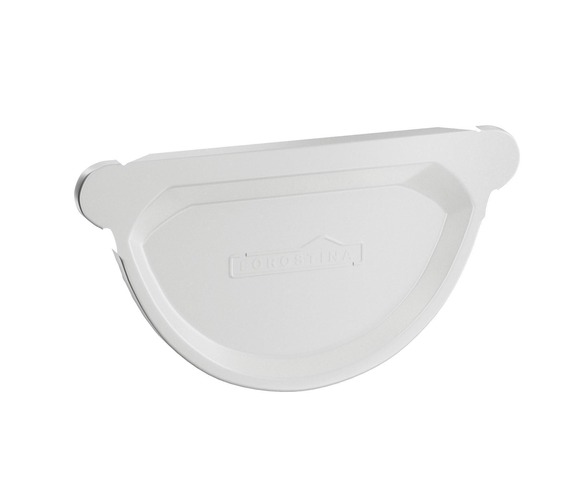 Заглушка желоба универсальная Forostina 128 мм RAL 9010 Белый (vo-24925/54)