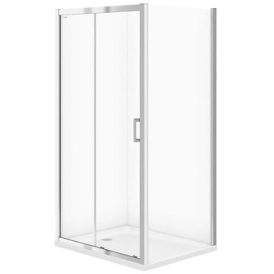 Душевая кабина Cersanit Basic 185x100x80 см стекло 5 мм без поддона Хром (S158-006)