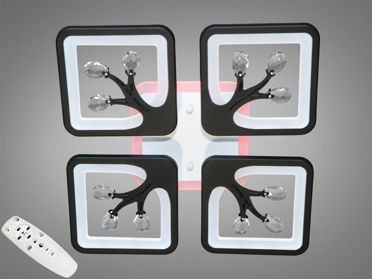 Люстра с димером LED S8157/4BK 3col dim (2437599831)