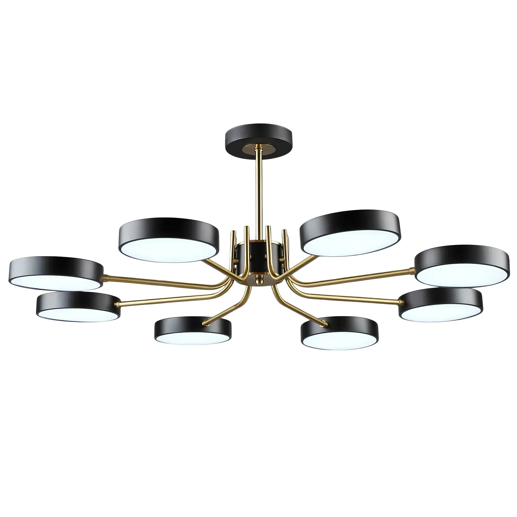 LED-люстра потолочная Sirius Loft 3000/6500К IP20 B N6371/8 BK+COP 96W Черный/Медный (28686448)