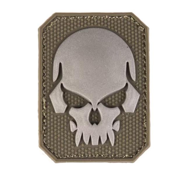 Нашивка Mil-Tec 3D Skull SM Olive