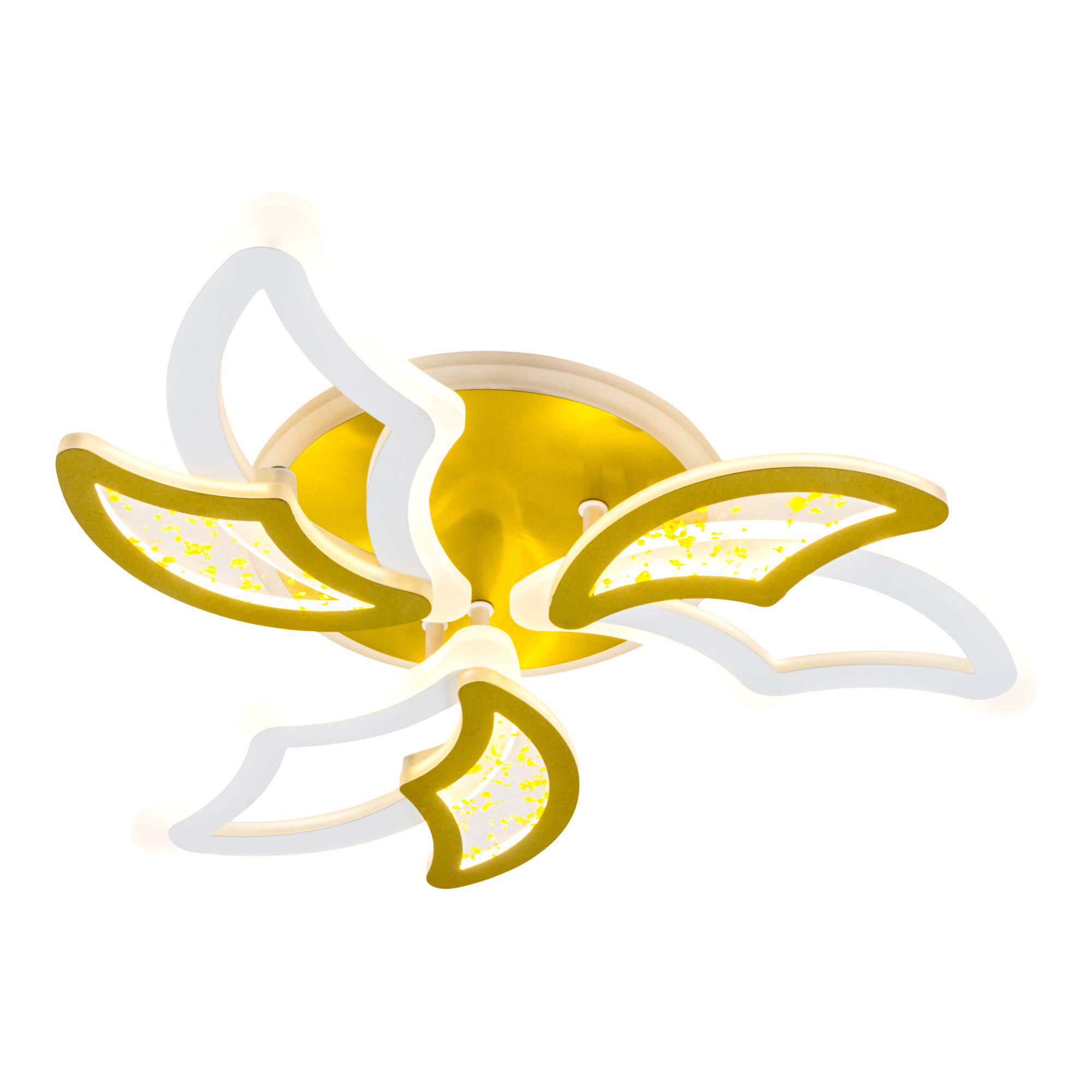 Люстра светодиодная с пультом Valeso V K29128-3+3+1 White/Gold (000036421) - фото 8