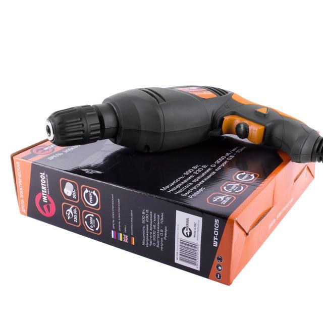 Дрель Intertool WT-0105 500 Вт (19561382) - фото 6 Дрель Intertool WT-0105 500 Вт (19561382) - фото 6