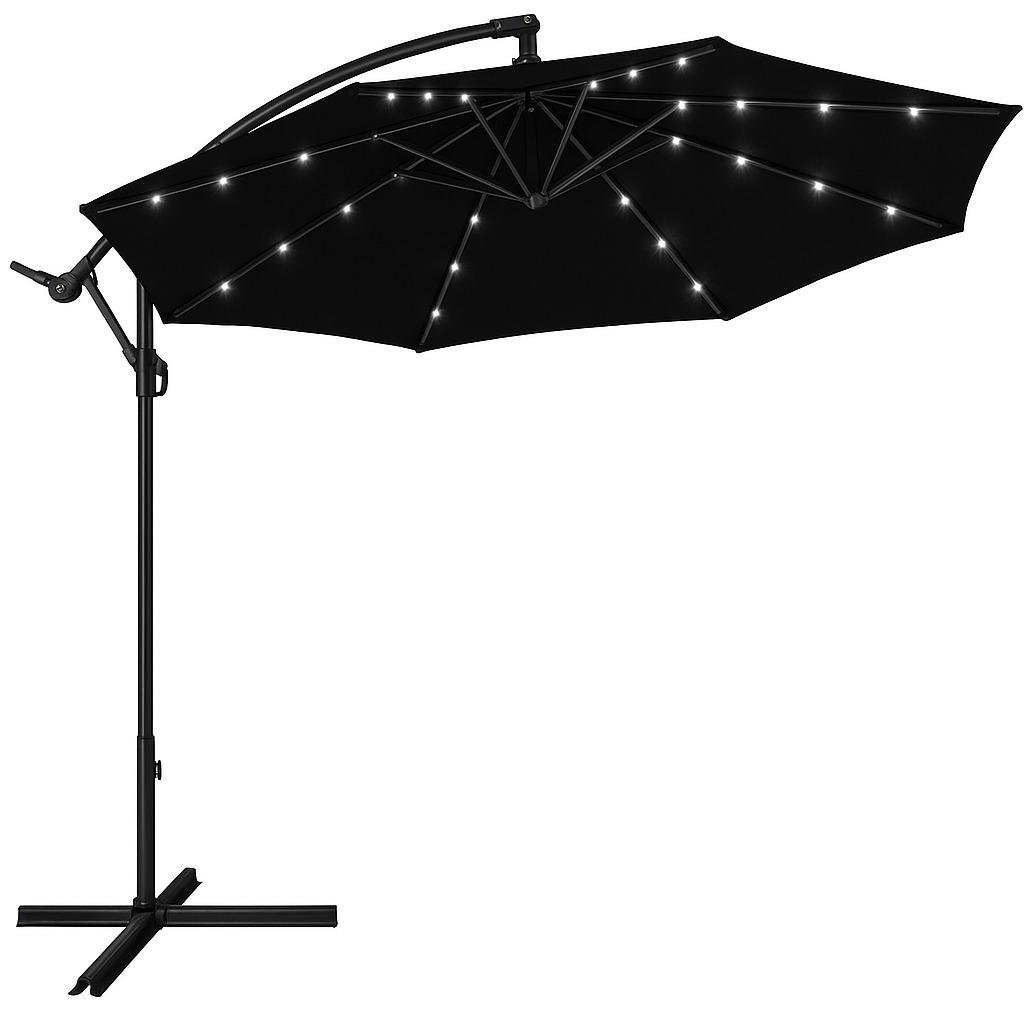 Парасолька садова WCG з LED підсвічуванням з чохлом 3,5 м Чорний - фото 1 Парасолька садова WCG з LED підсвічуванням з чохлом 3,5 м Чорний - фото 1