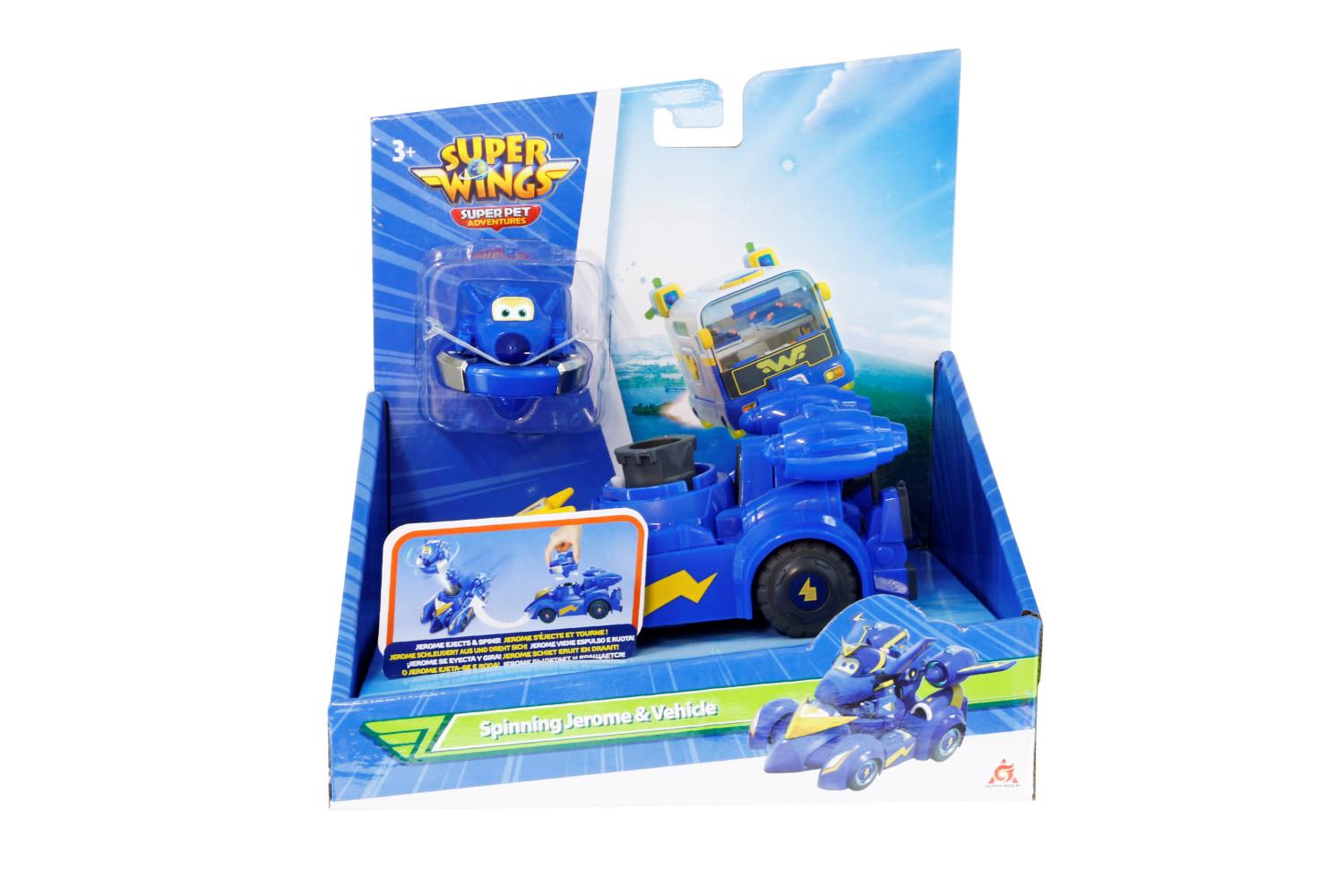 Дитячий ігровий набір Super Wings Spinning Vehicle Джером від 3 років Синій (EU770330)