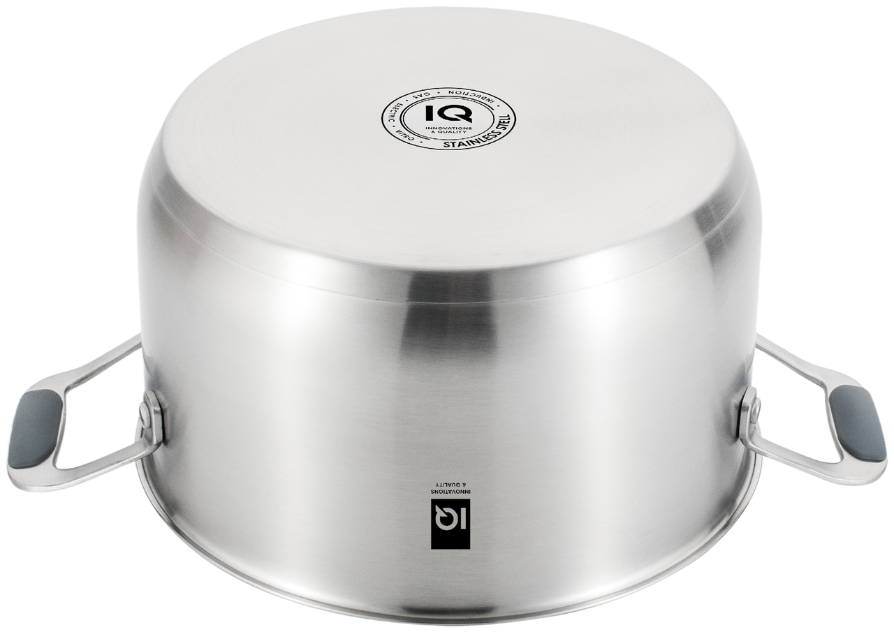 Каструля IQ Be Brave з кришкою нержавіюча сталь 5,5 л 24 см (IQ-2052-24) - фото 4 Каструля IQ Be Brave з кришкою нержавіюча сталь 5,5 л 24 см (IQ-2052-24) - фото 4
