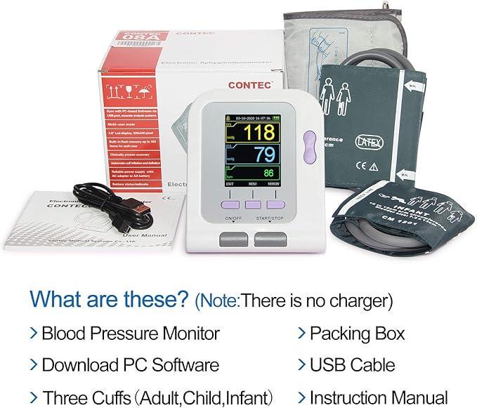 Тонометр автоматичний CONTEC 3 режими та 3 манжети - фото 5 Тонометр автоматичний CONTEC 3 режими та 3 манжети - фото 5