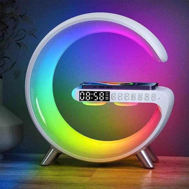 Нічник G11 Smart RGB 3в1 з колонкою White (020681)