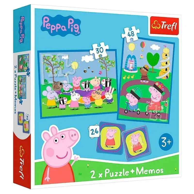 Пазлы Trefl 2в1 Свинка Пеппа 78 эл. Разноцветный (150-98-93331)