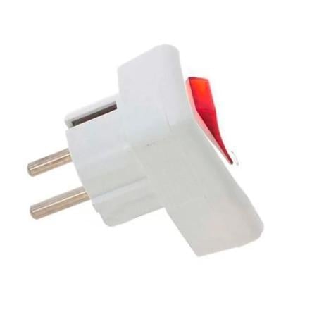 Вилка із заземленням Lemanso з кнопкою (LMA002) - фото 2 Вилка із заземленням Lemanso з кнопкою (LMA002) - фото 2