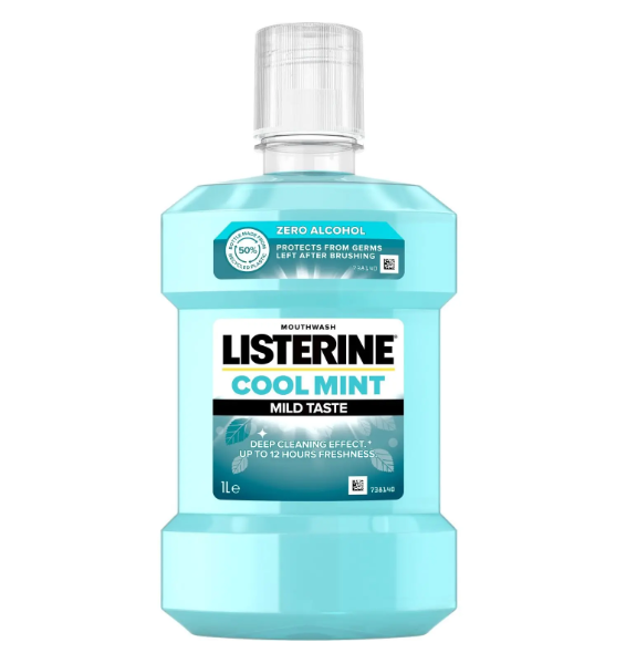 Ополаскиватель для полости рта без спирта Listerine Cool Mint 1 л (23121)