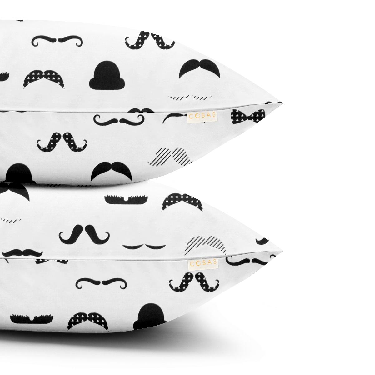 Набір наволочок Cosas Mustache 40х60 см 2 шт. (4822052284254) - фото 2