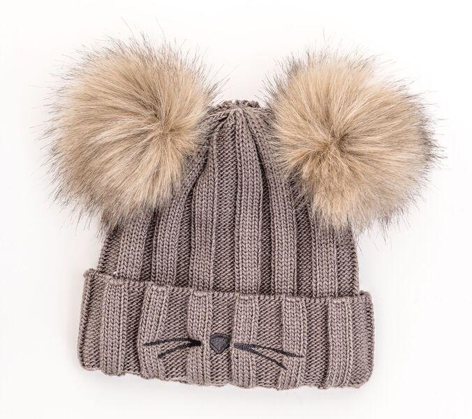 Шапка детская для мальчиков Микки D875 флис 46-50 см Кофейный