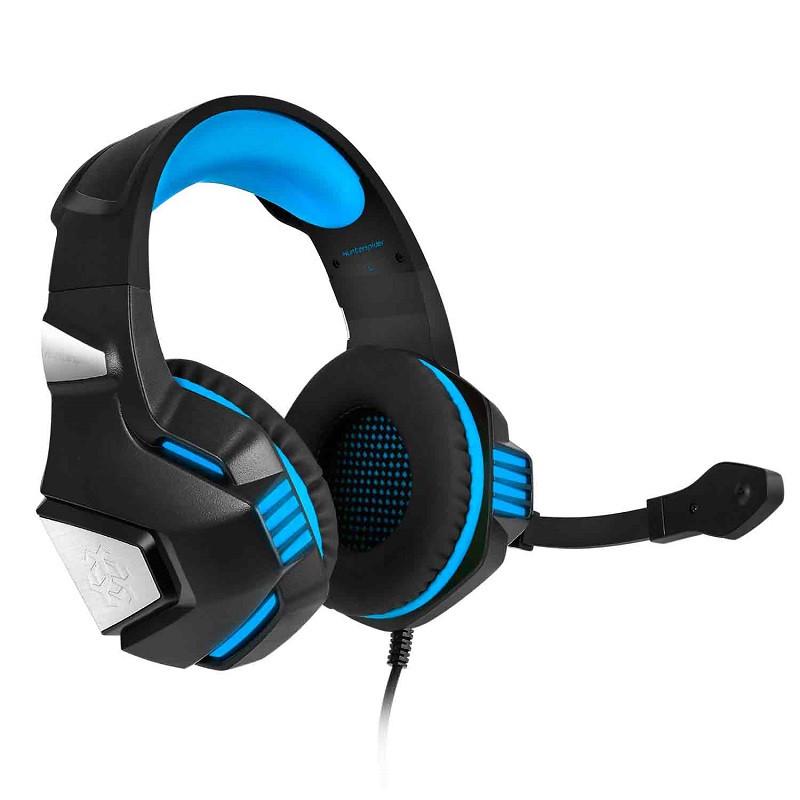 Навушники HUNTERSPIDER Gaming with LED V3 Black/Blue (532563) - фото 3