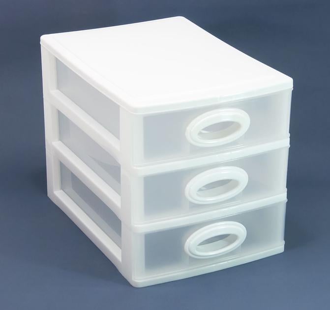 Комод пластиковый Консенсус мини 3 яруса 200x190x265 мм (5830) - фото 2 Комод пластиковый Консенсус мини 3 яруса 200x190x265 мм (5830) - фото 2