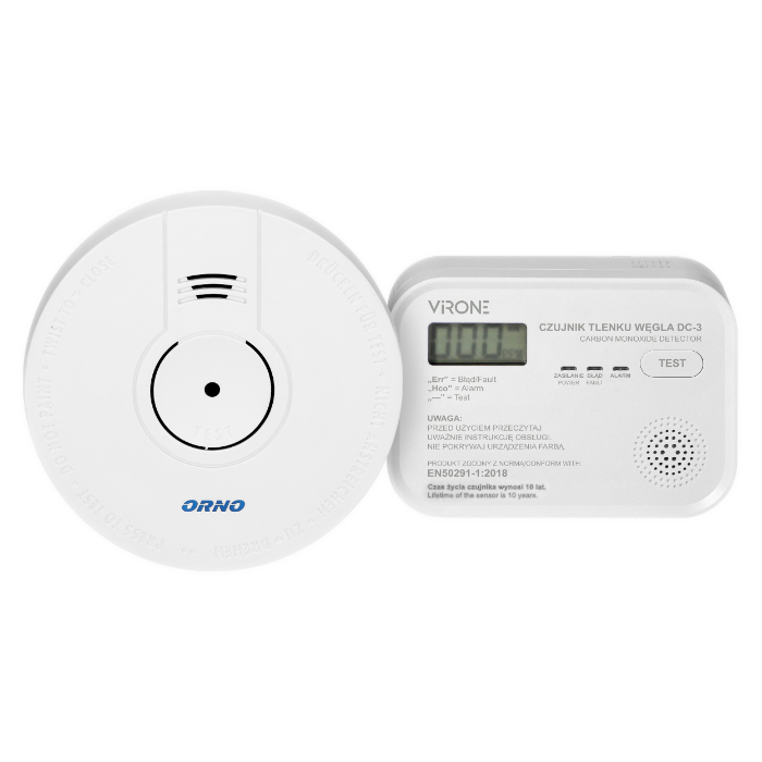 Датчики детектування чадного газу газу і диму SET DC-4 VIRONE