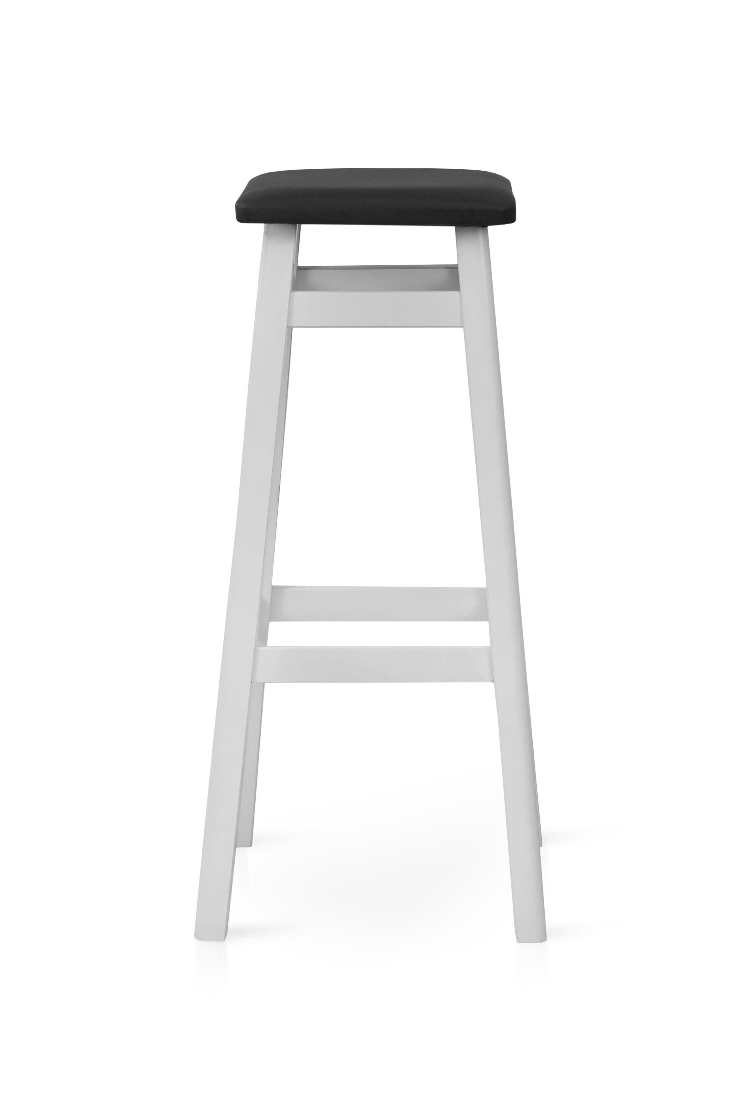 Барный стул мягкий Смарт квадратный 300x800x300 Белый (GAА0054761)