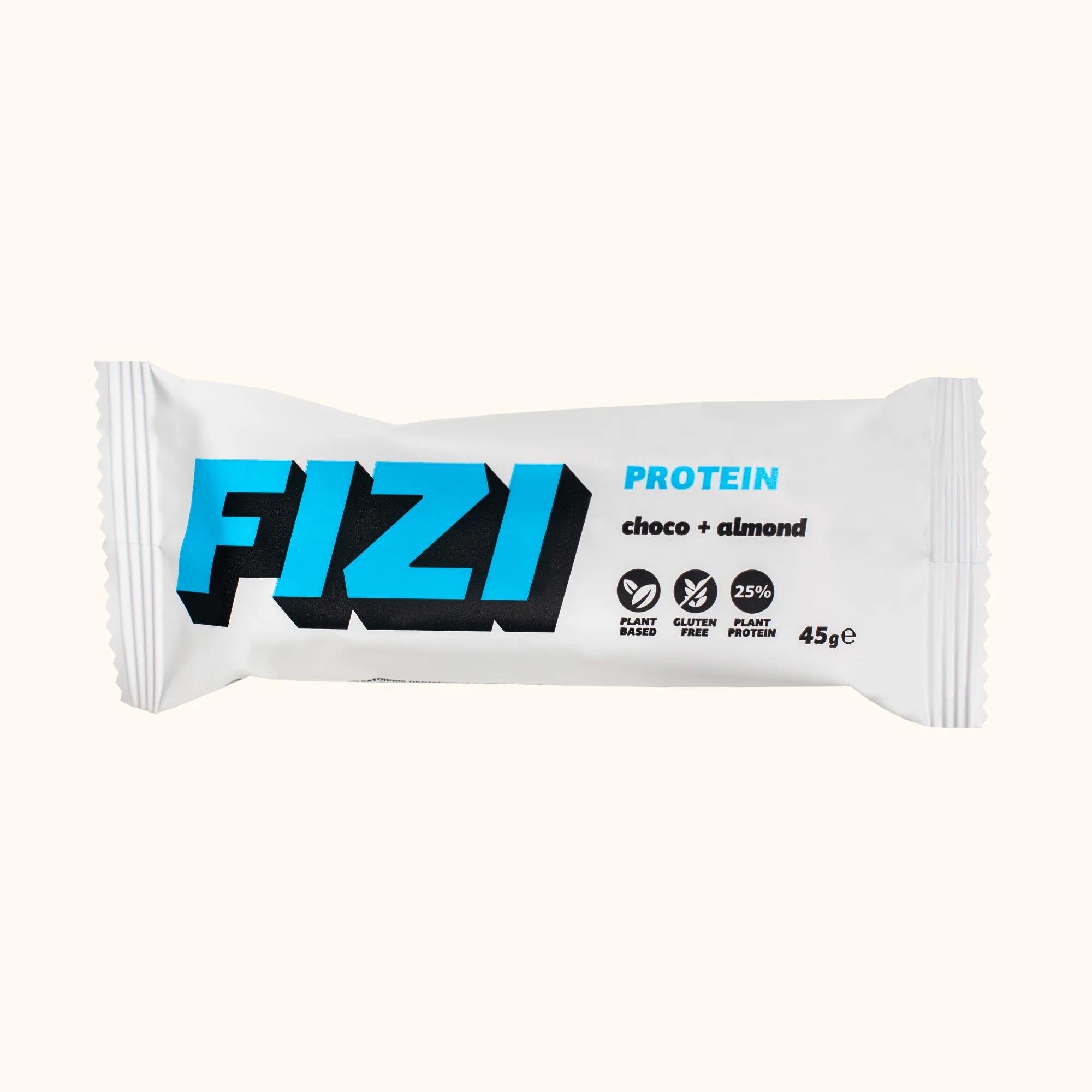Батончик Fizi PROTEIN Choco и Almond 45 г