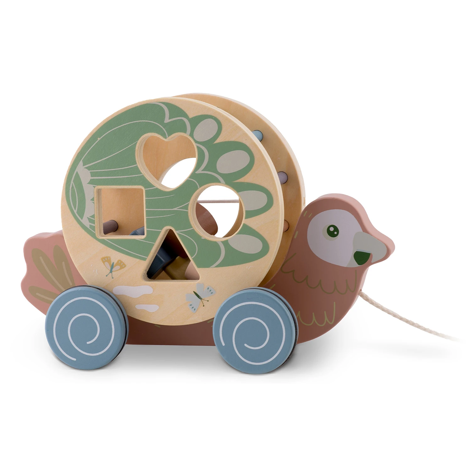 Іграшка-Папуга дерев'яна Nukido NK-854 Тягачка-Сортер (785400) - фото 8 Іграшка-Папуга дерев'яна Nukido NK-854 Тягачка-Сортер (785400) - фото 8