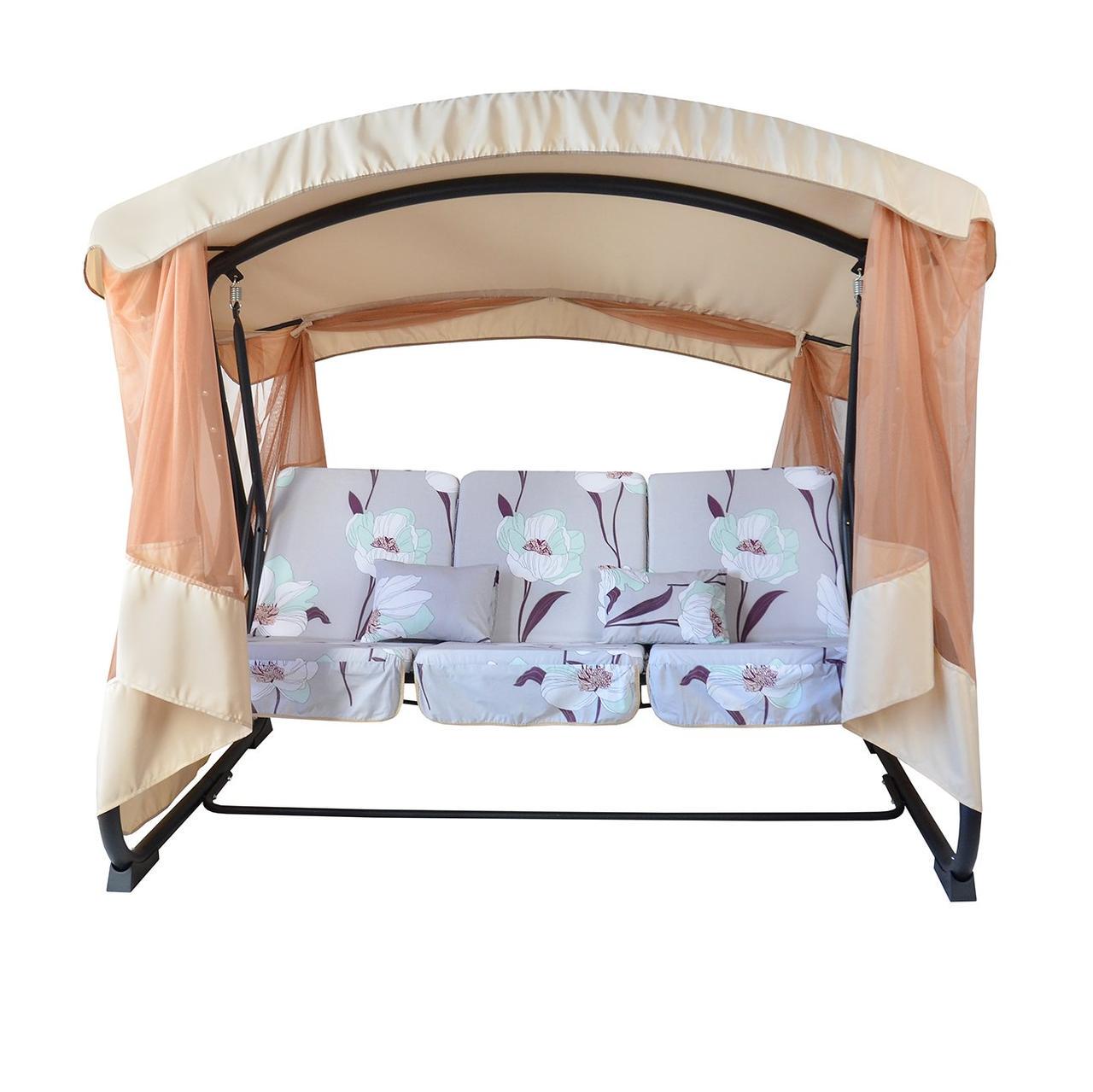 Качели садовые Семейная бязь/шафран Белый (2671079127)