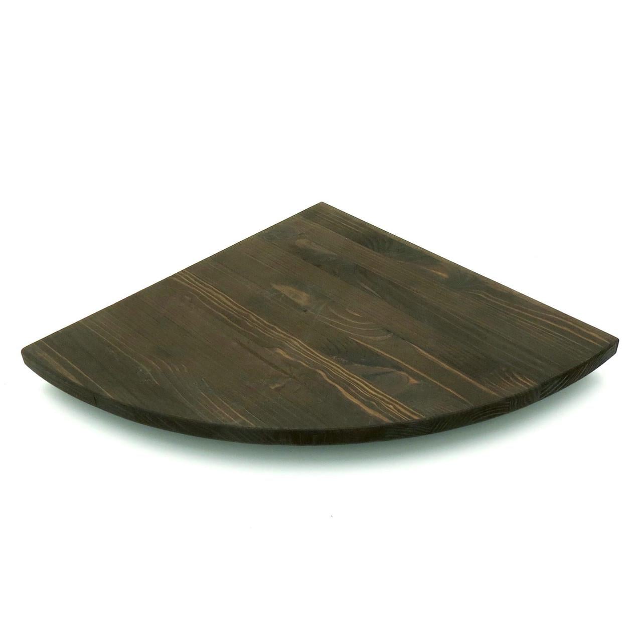 Полка настенная угловая из дерева Кабарет 35 Мокко (УНП-350910)