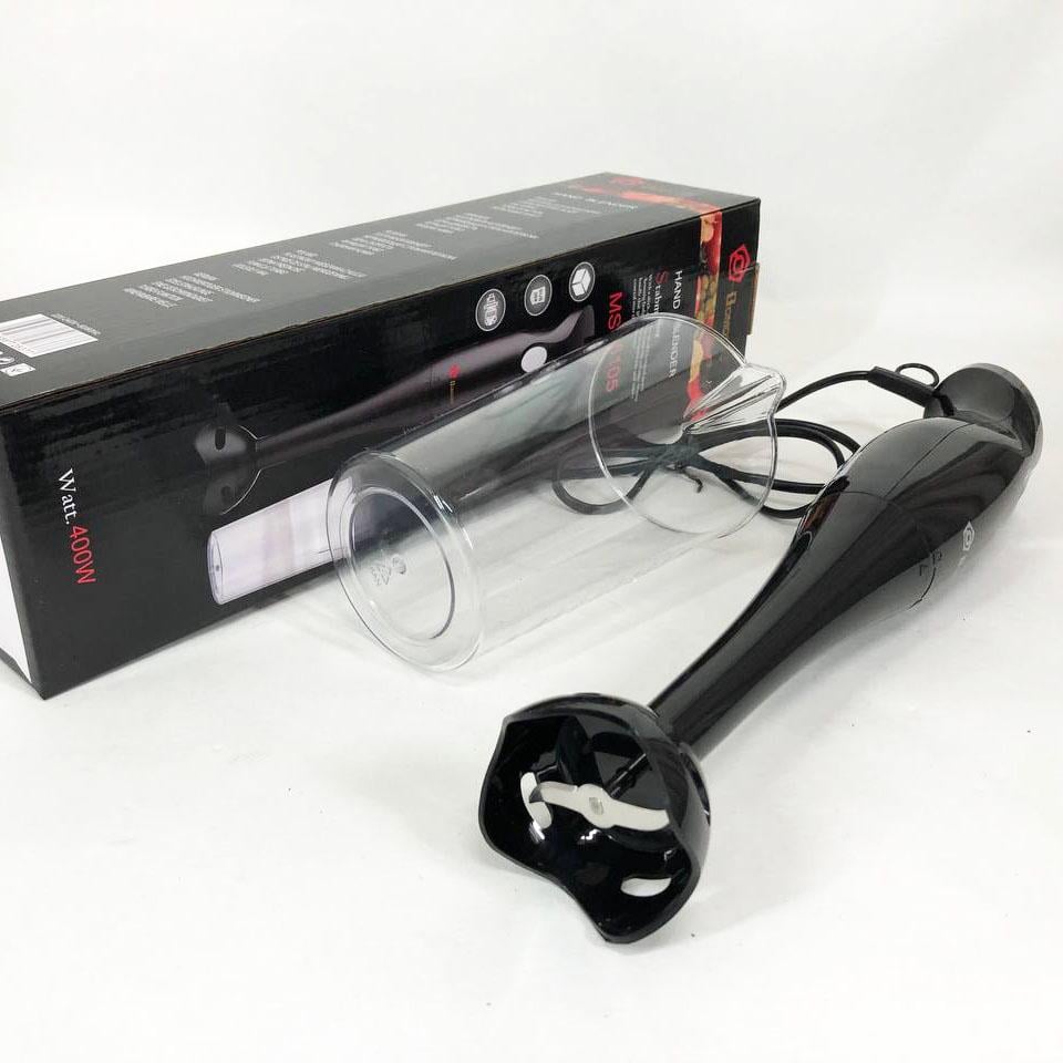 Блендер DOMOTEC занурювальний 400 Вт пластик/стакан (MS-5105) - фото 2