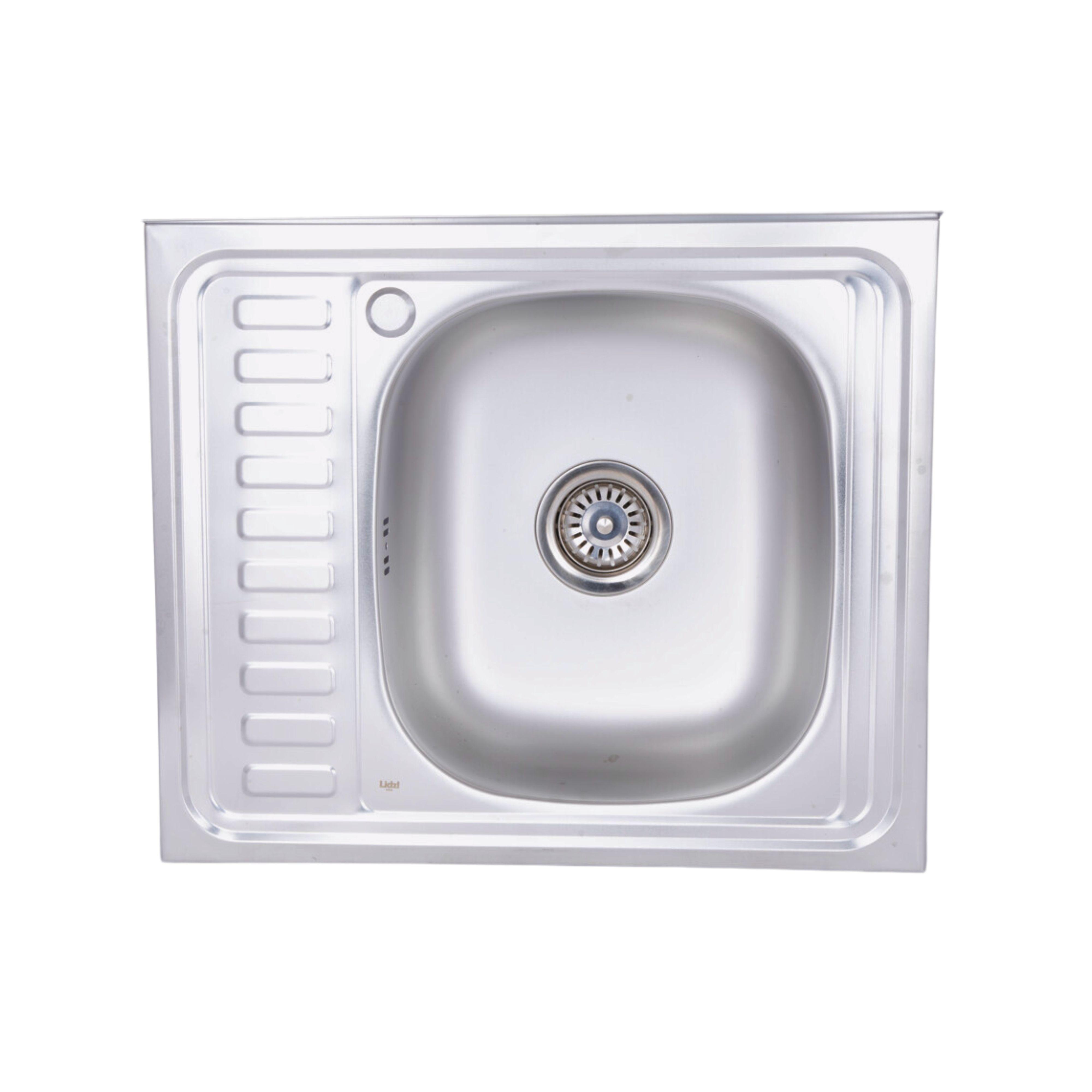 Мийка для кухні Lidz 6050-R 0,6 мм Satin (LIDZ6050R06SAT)