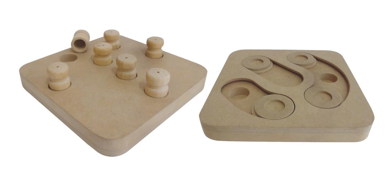 Іграшка для собак Croci SMART TOY 2в1 з дерева 25x25x2,5 см (1199892399)