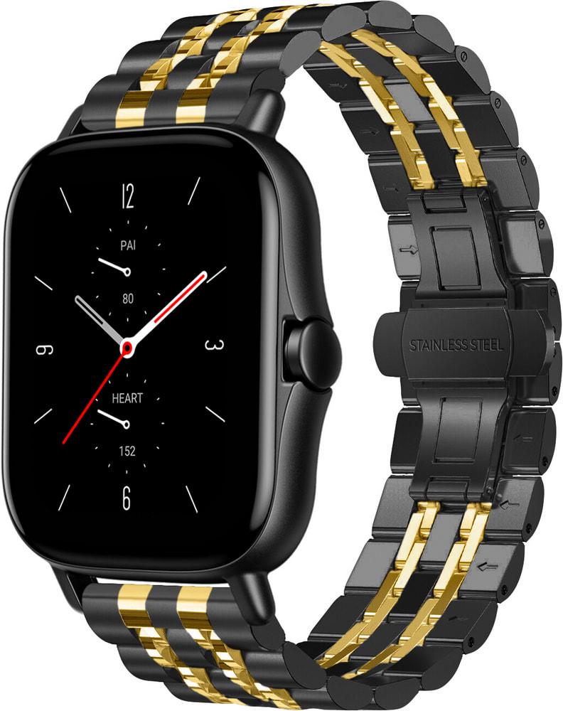 Браслет металлический Spinye Line для Amazfit GTS 2e Black Gold (29037-02)