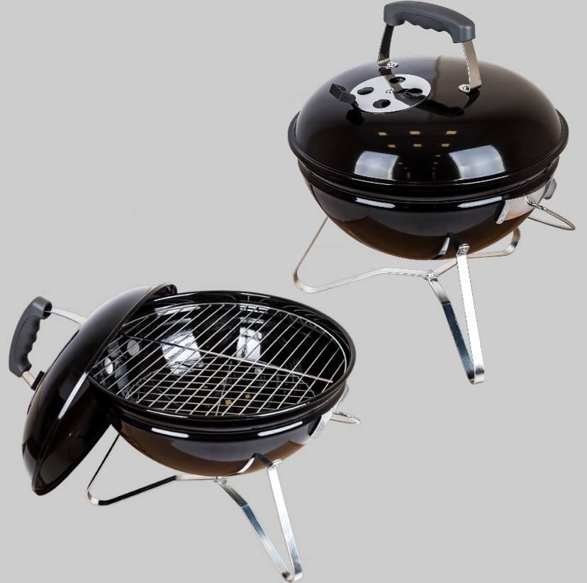 Гриль-барбекю угольный мини с удобной ручкой Camp Grill Black (LV20021705S) - фото 4