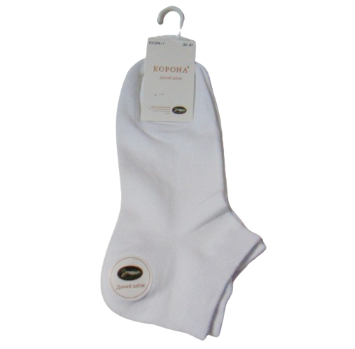 Шкарпетки жіночі короткі шовкові Корона 2961 р. 36-41 Білий (2186523913)