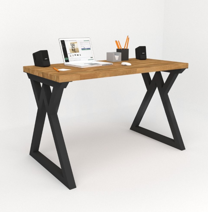 Cтіл EcoLoft IN-2040 Лофт 120х60 см Коричневий (23055309) - фото 2 Cтіл EcoLoft IN-2040 Лофт 120х60 см Коричневий (23055309) - фото 2