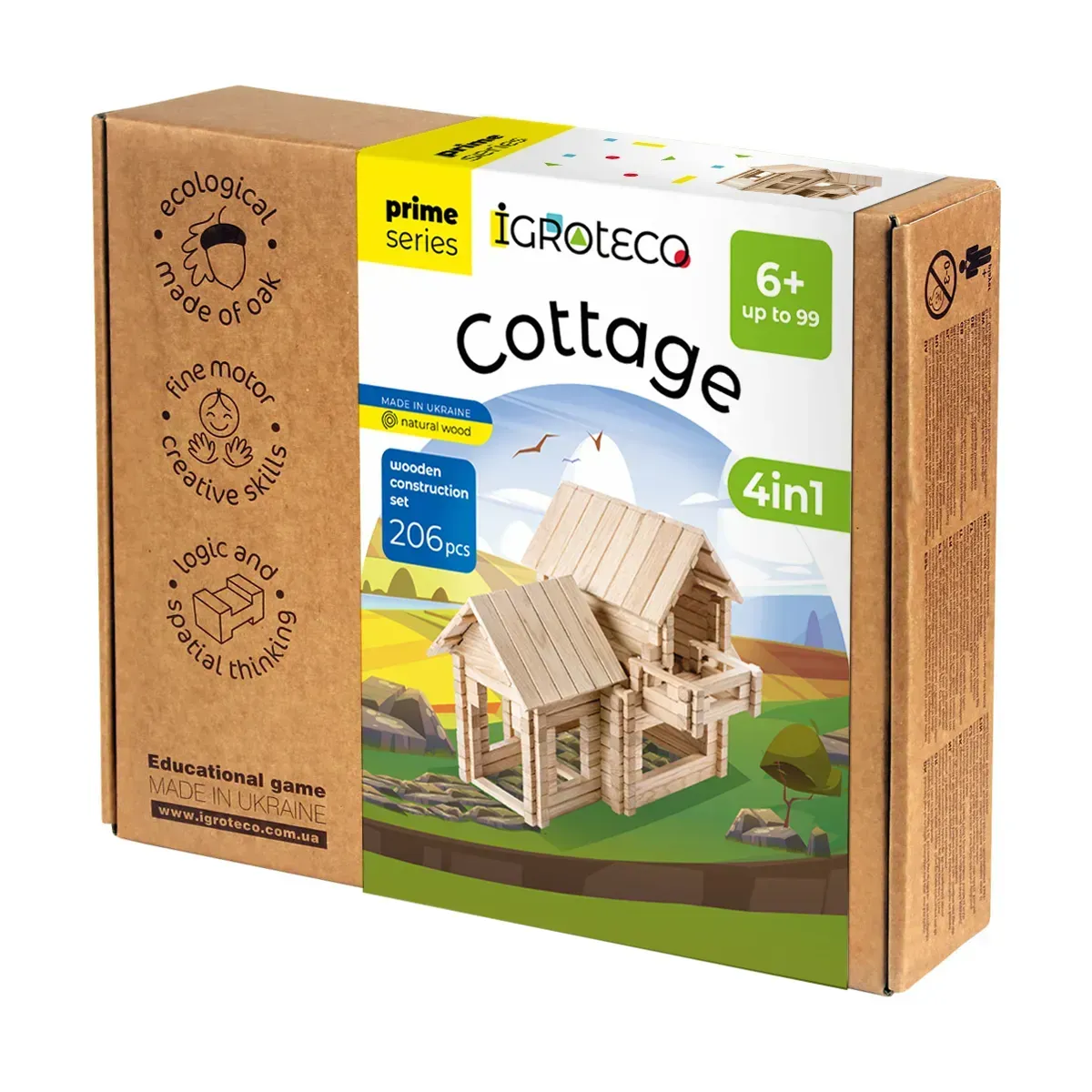 Конструктор Igroteco Котедж 4в1 206 деталей (900323)