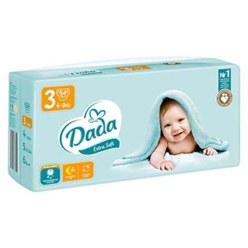 Підгузки дитячі Dada NEW Extra Soft №3 4-9 кг 54 шт.